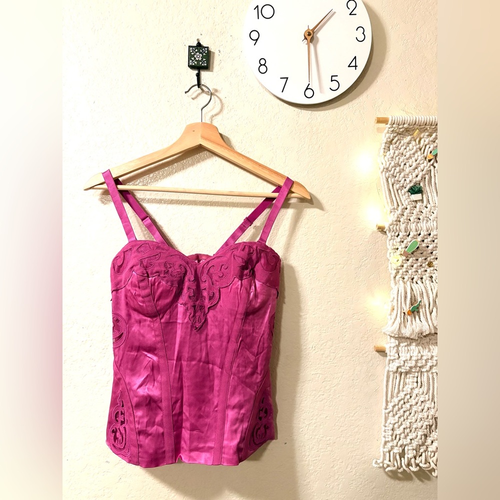 bebe Fuchsia Camisole Top